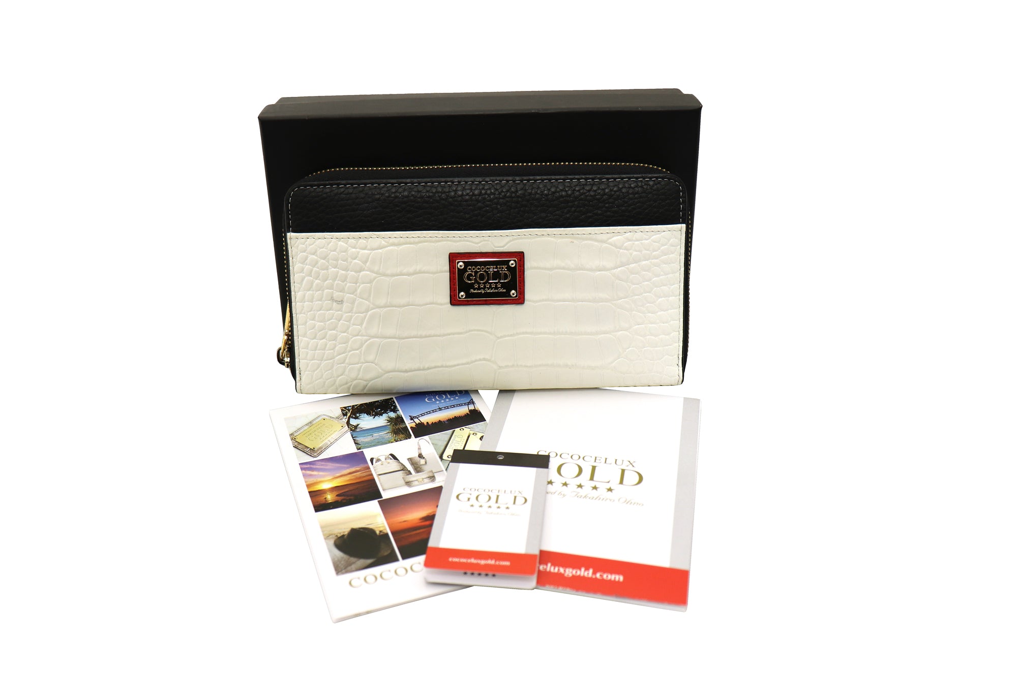 COCOCELUX GOLD<BR>ココセリュックスゴールド<BR>ラウンドファスナーウォレット<BR>226AF0193<BR>【USED】