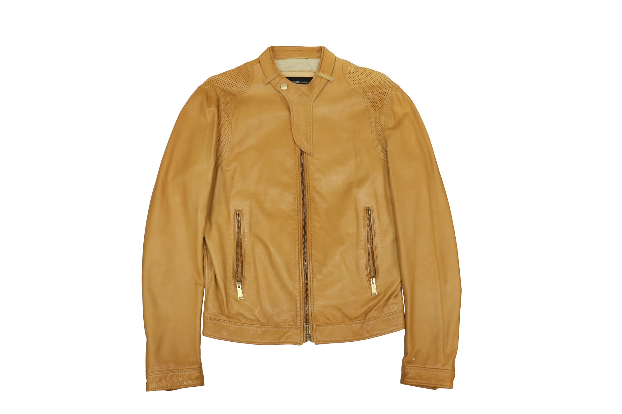 DSQUARED2<BR>【ディースクエアード】<BR>ラムレザージャケット<BR>【USED】