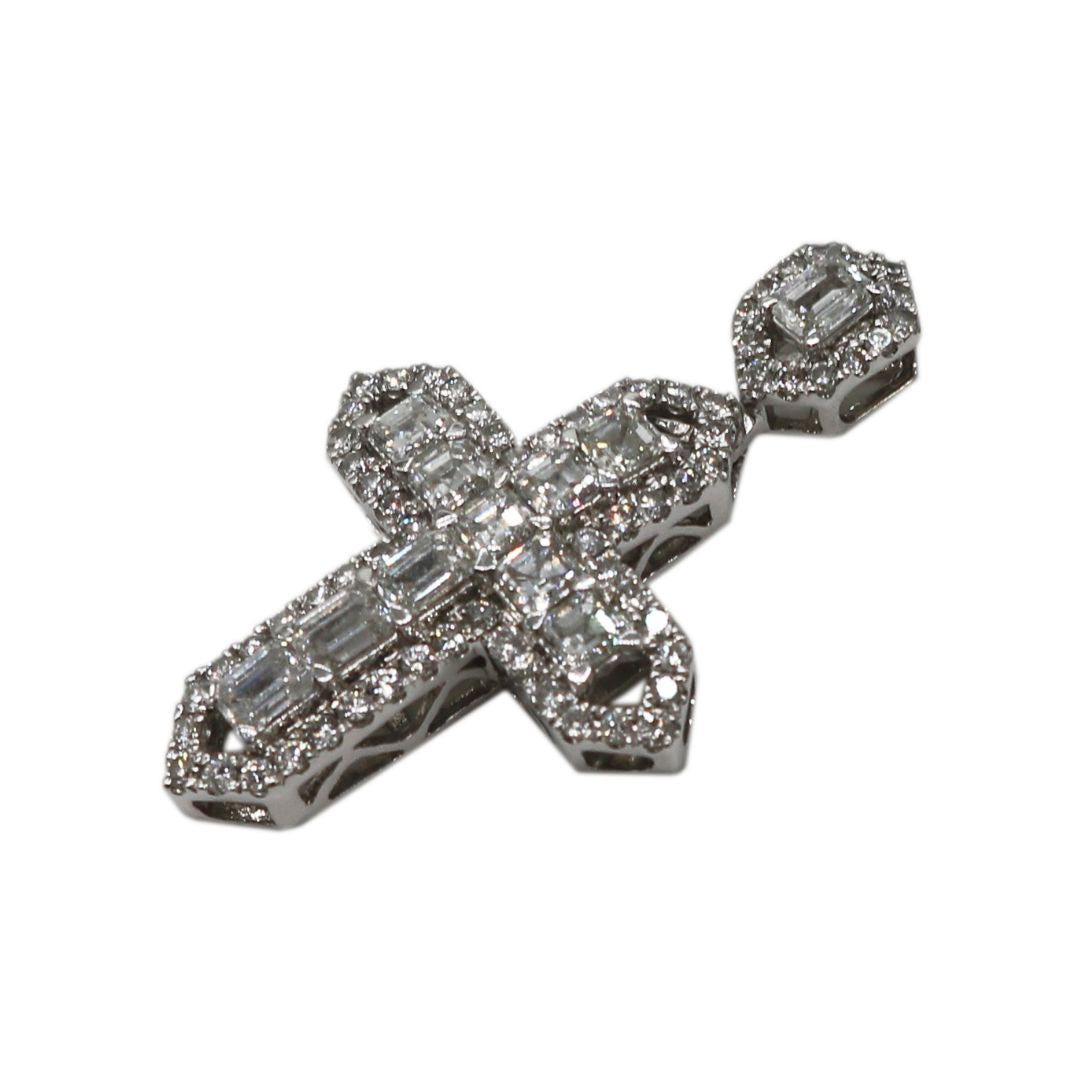 K18WG D1.50ct<br>クロスバケット<br>ダイヤモンドトップ<br>【NEW】