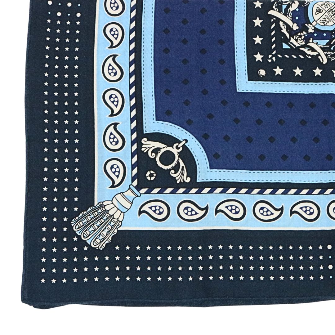 カレジェアン140 《宮廷の馬具》<br>カシミヤ<br>マリン/ブルー/シエル<br>【未使用品】