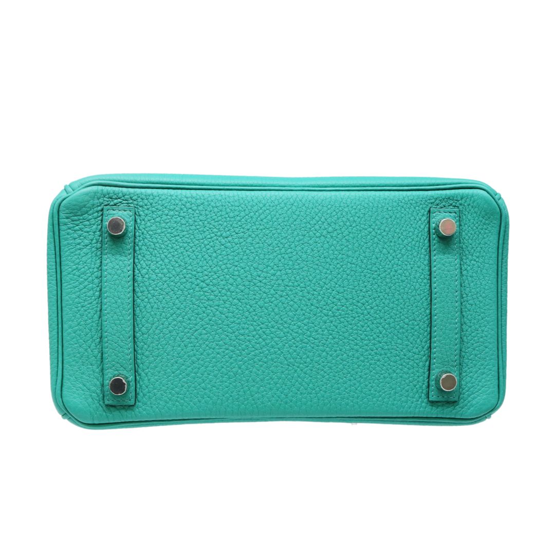 バーキン 25 ヴェルソ<br>トゴ<br>ヴェールヴェローヌ×ブルーフリーダー<br>シルバー金具<br>【USED】