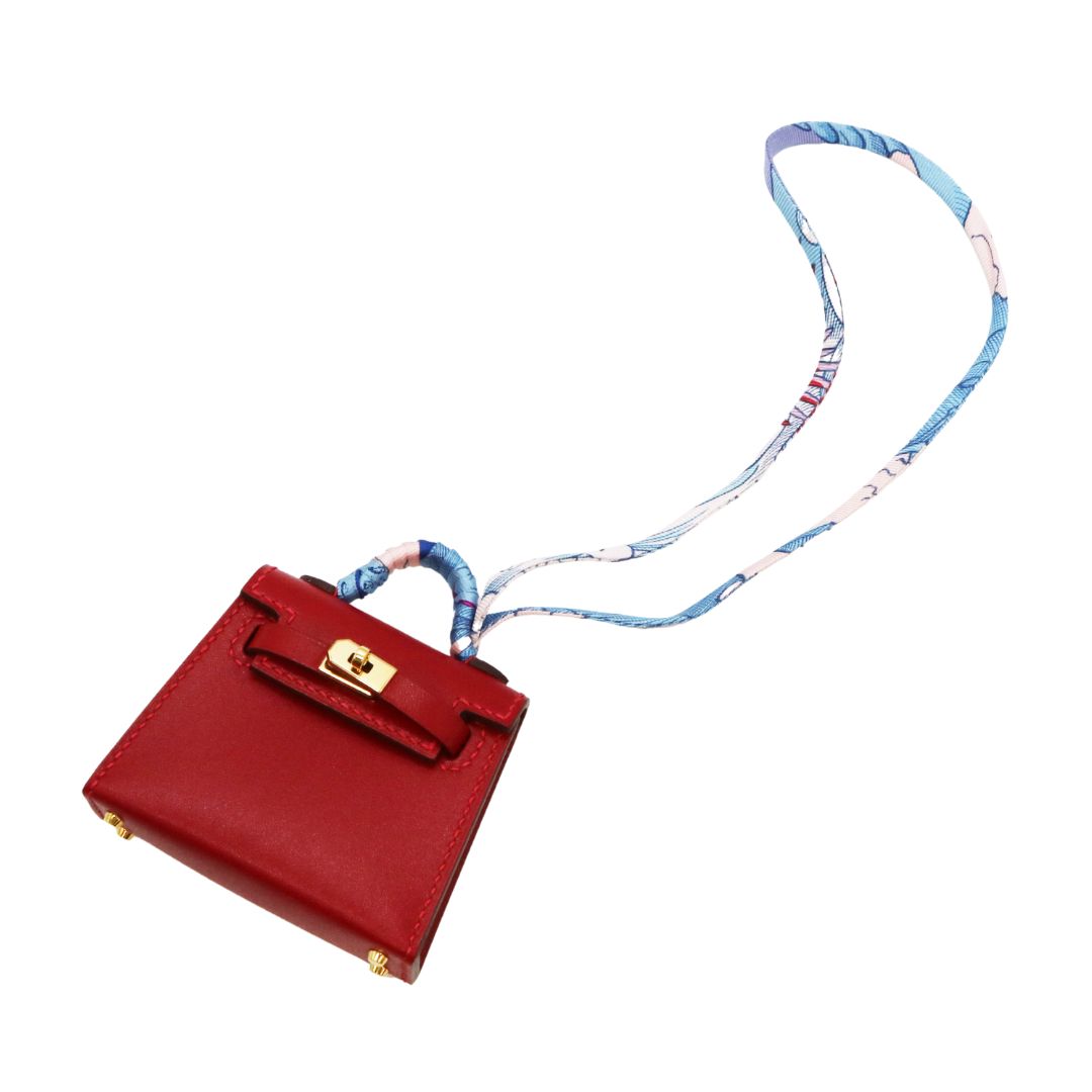 ケリートゥイリー チャーム<br>タデラクト×シルク<br>ルージュヴィフ/ゴールド金具<br>【NEW】