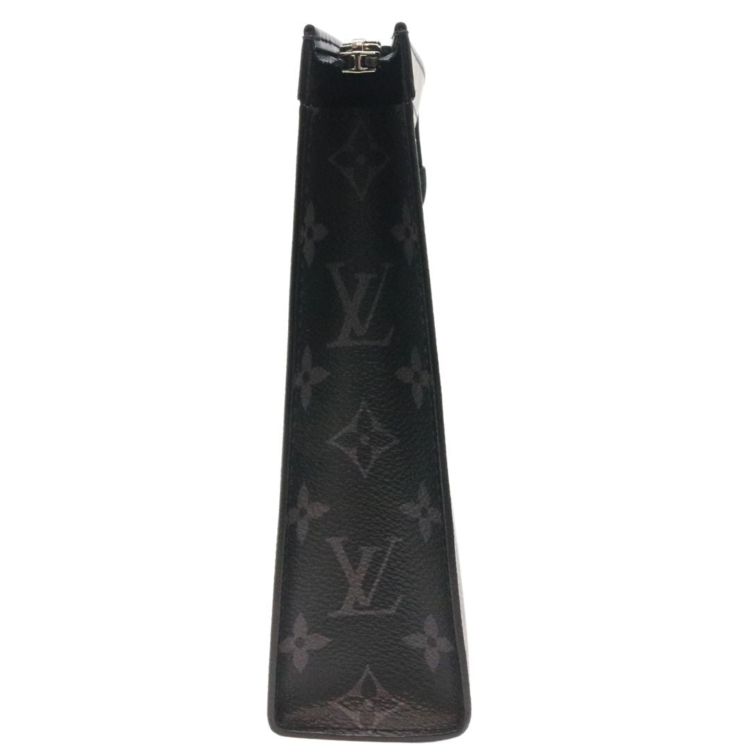 ポシェット・ヴォワヤージュ<br>モノグラム・エクリプス<br>キャンバス/リバース キャンバス<br>レザー<br>グレー/シルバー金具<br>【USED】