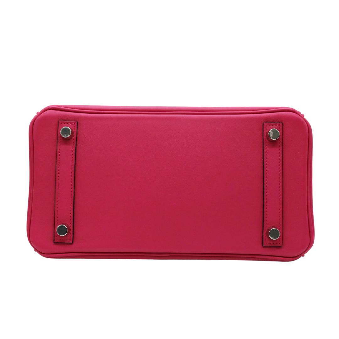 バーキン 25 <br>スイフト<br>ローズエクストリーム<br>シルバー金具<br>【USED】