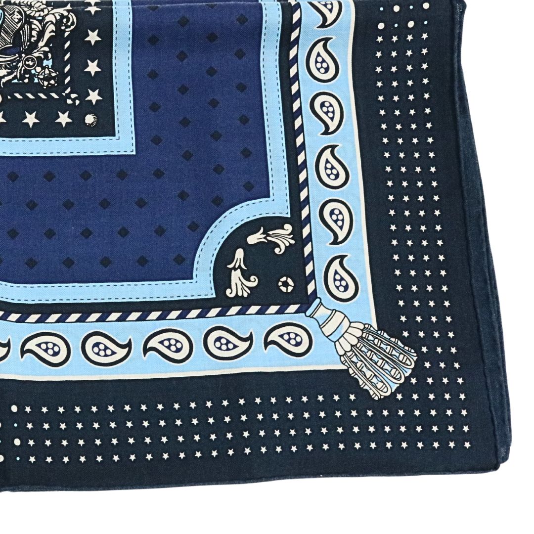 カレジェアン140 《宮廷の馬具》<br>カシミヤ<br>マリン/ブルー/シエル<br>【未使用品】