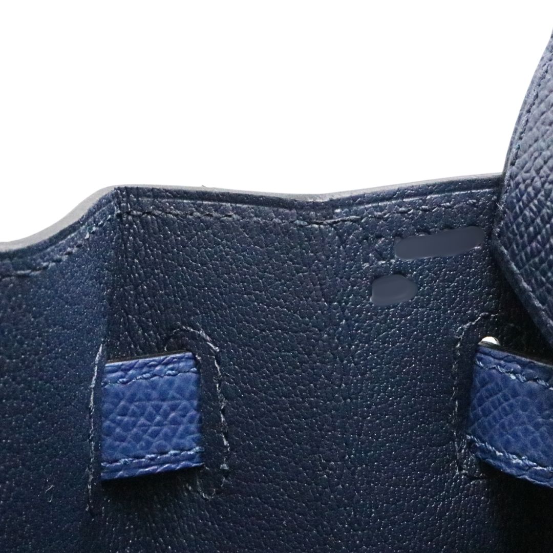 バーキン25 トリコロール<br>ヴォーエプソン<br>ブルーアビス/ブルータイ/<br>グリパンタン/シルバー金具<br>【NEW】