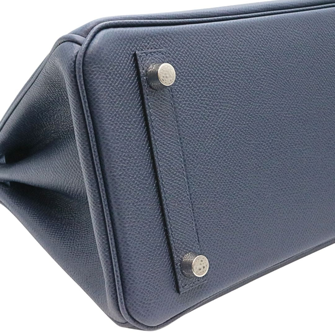 バーキン25 トリコロール<br>ヴォーエプソン<br>ブルーアビス/ブルータイ/<br>グリパンタン/シルバー金具<br>【NEW】