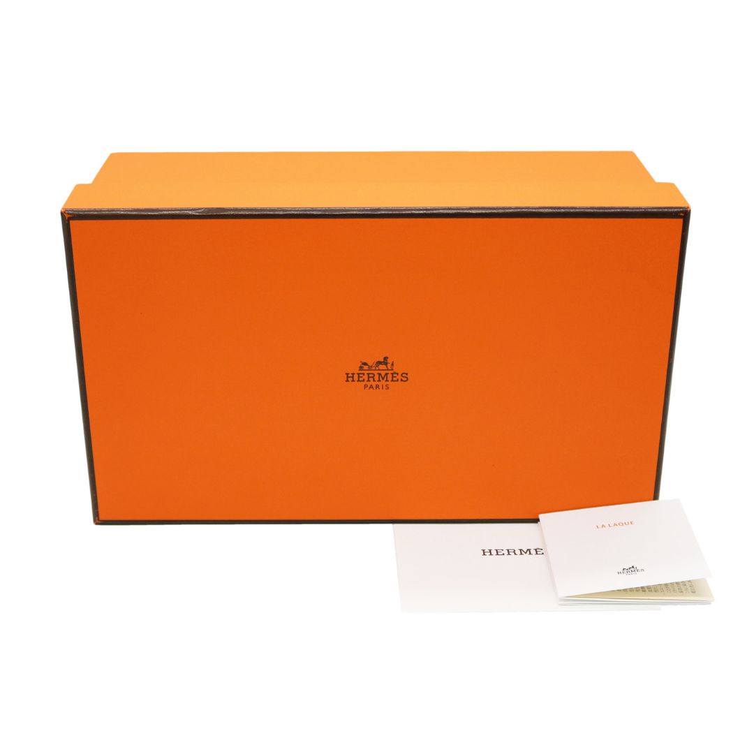 HERMES【エルメス】<br>ジュエリーボックス ミニ<br>ラッカーウッド<br>オレンジ【NEW】