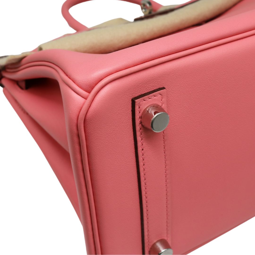 バーキン 25 <br>スイフト<br>ローズエテ/シルバー金具<br>【USED】