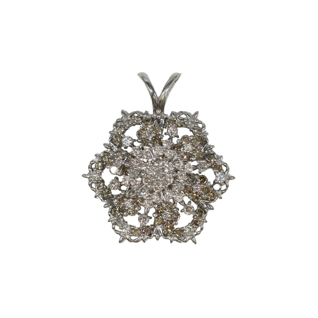 オリジナルジュエリー K18WG/D5.00ct ダイヤモンド ペンダントトップ 