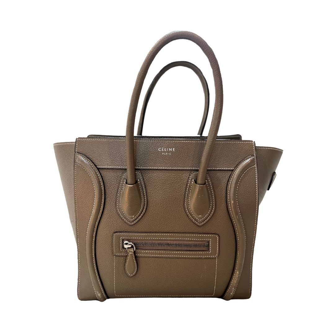 CELINE セリーヌ ラゲージ マイクロ ハンドバッグ 189793DRU 09SO【中古】