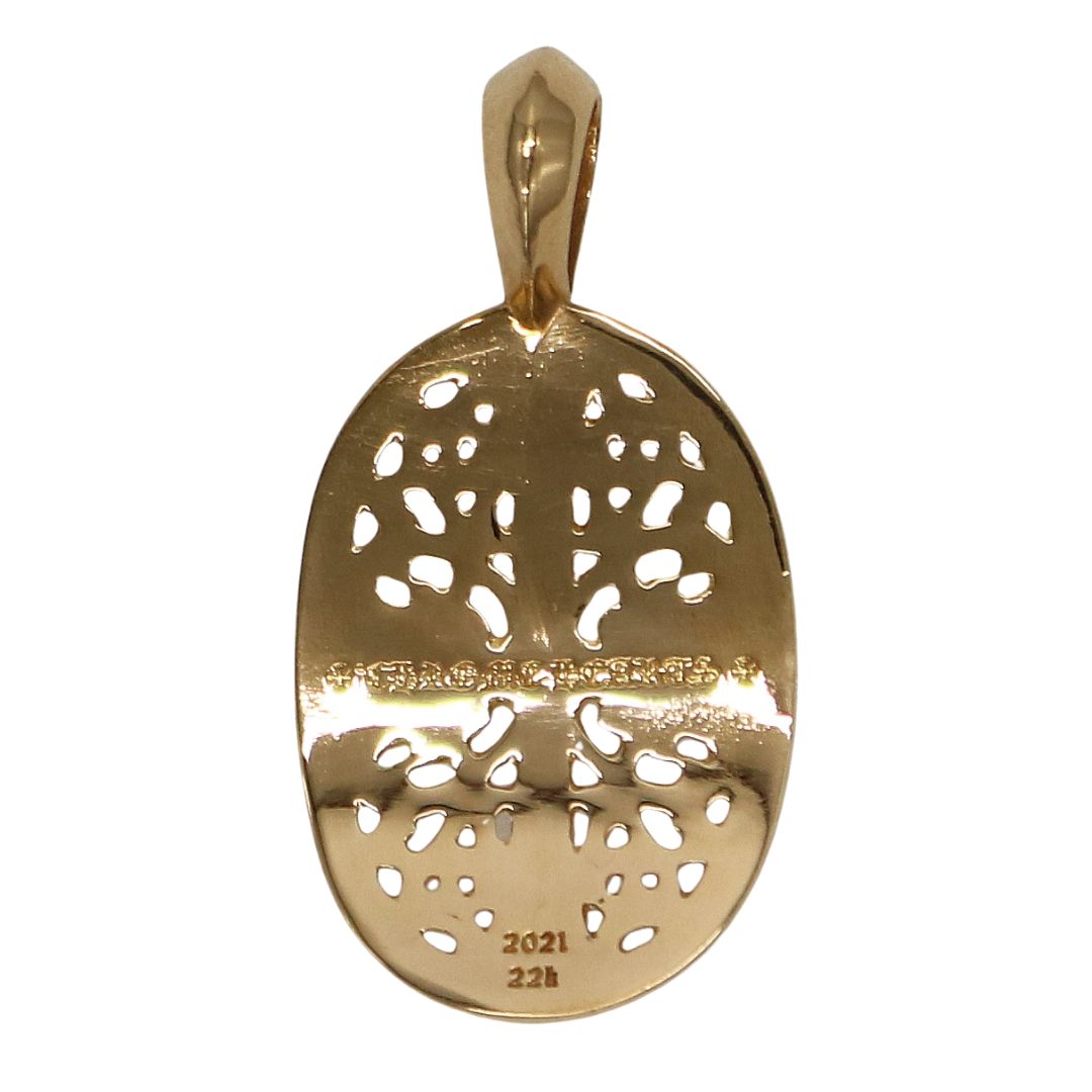 クラシック オーバルペンダント<br>22K PG<br>【未使用品】