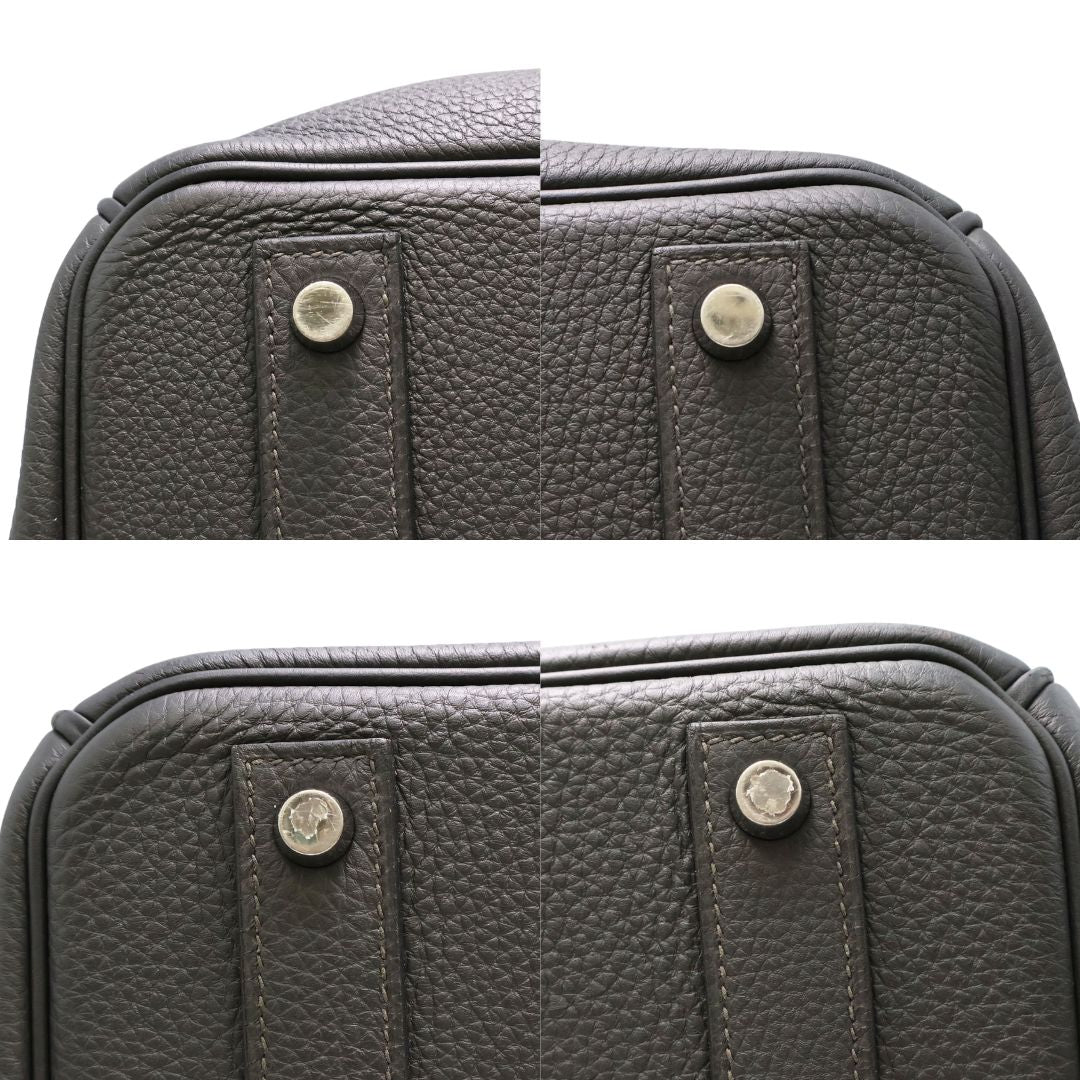 バーキン40<br>トゴ<br>グレー系/シルバー金具<br>【USED】