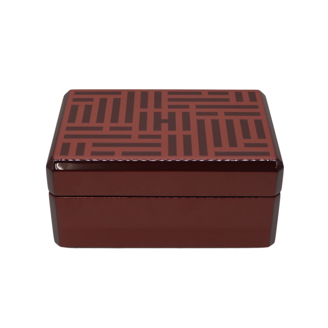 HERMES【エルメス】<br>ジュエリーボックス ミニ<br>ラッカーウッド<br>オレンジ【NEW】
