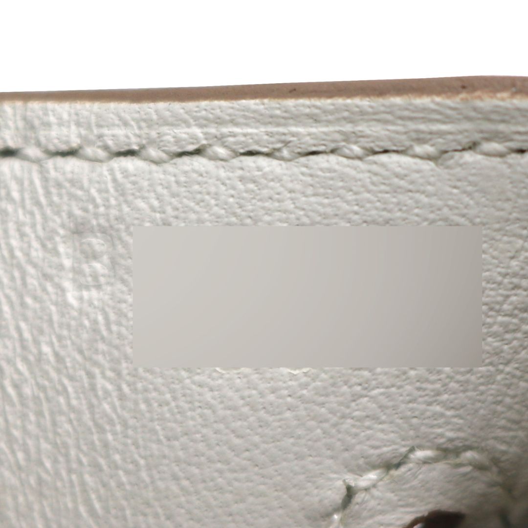 HERMES【エルメス】<br>バーキン25<br>ヴォースイフト<br>ニューホワイト/ゴールド金具【NEW】