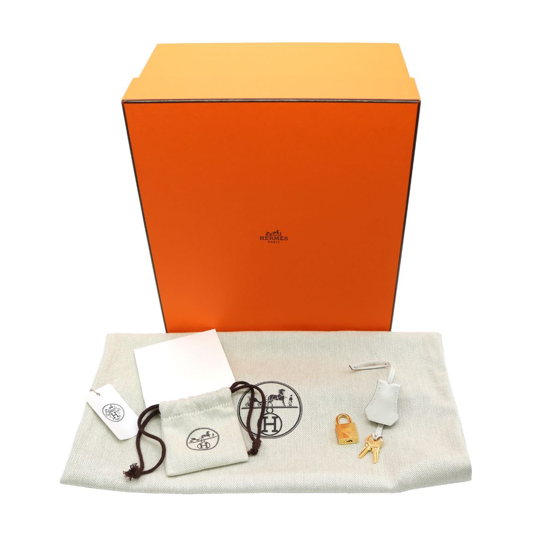 HERMES【エルメス】<br>バーキン25<br>ヴォースイフト<br>ニューホワイト/ゴールド金具【NEW】