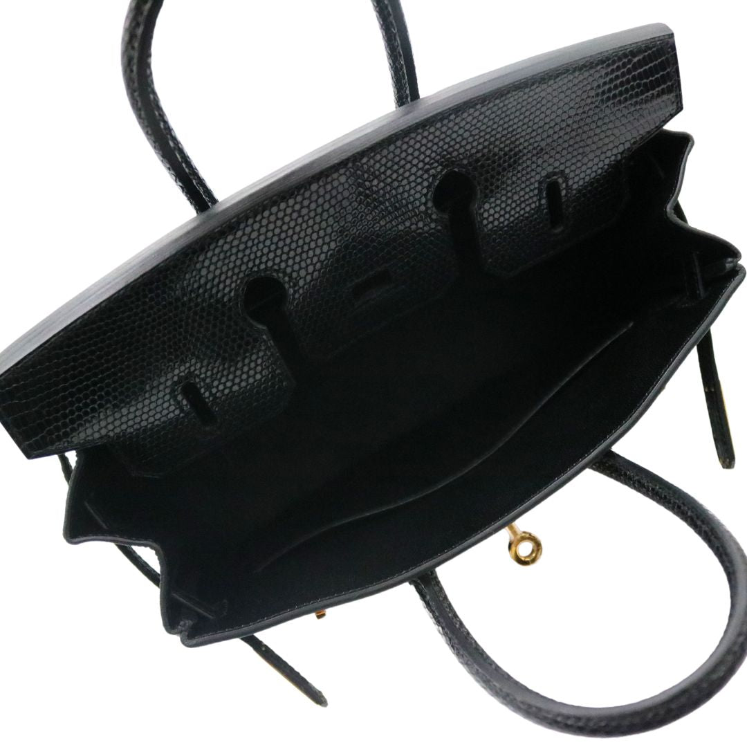 バーキン 25 タッチ<br>トゴ×リザード<br>ブラック/GD金具【未使用品】
