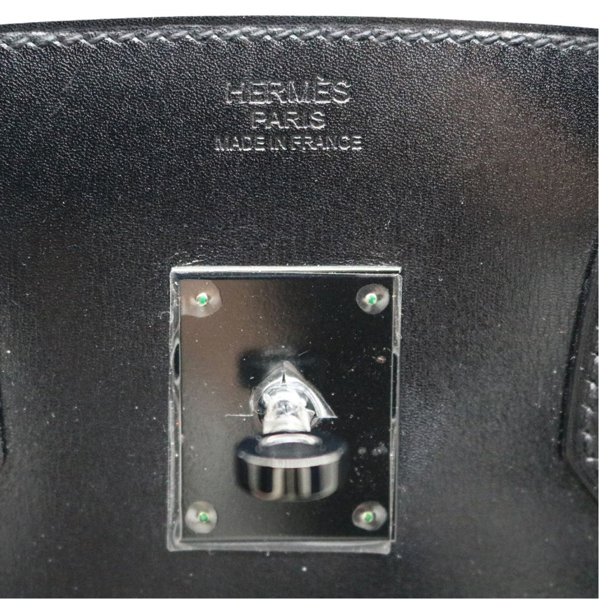 HERMES【エルメス】<br>バーキン30 ソーブラック<br>ボックスカーフ<br>ブラック/ブラック金具【未使用品】