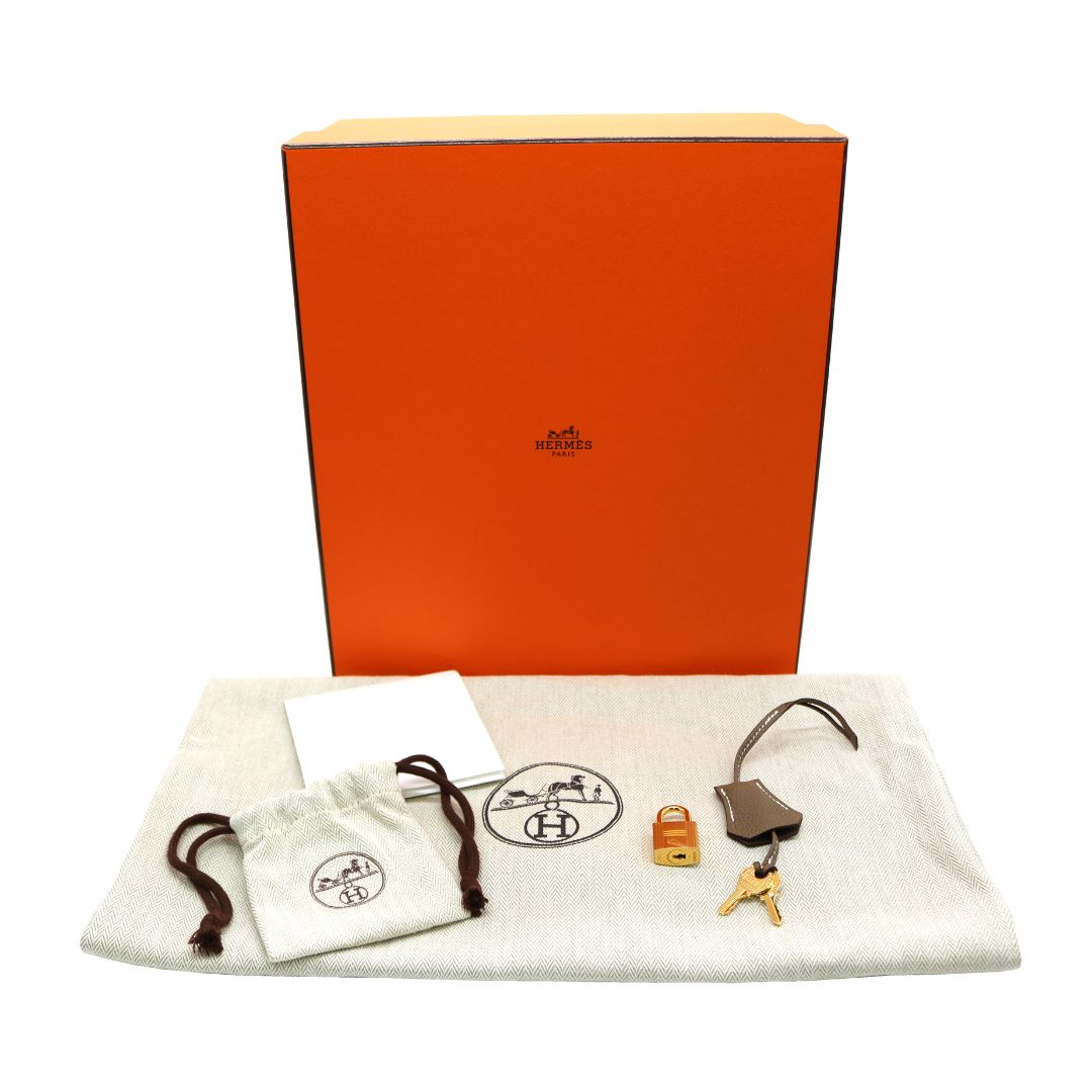 HERMES【エルメス】<br>バーキン25<br>トゴ<br>エトゥープ/ゴールド金具【NEW】