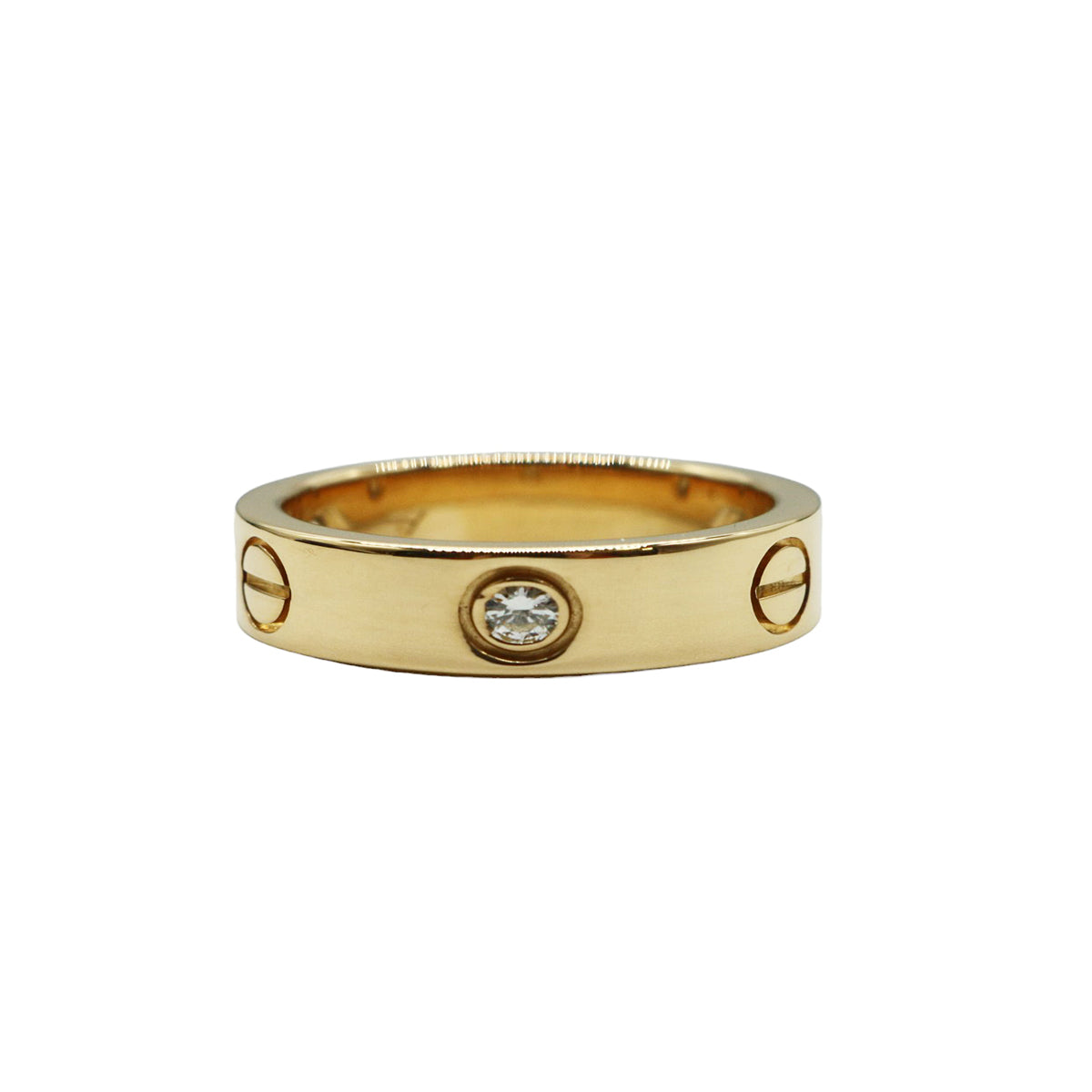 Cartier【カルティエ】<br>ラブリング 3Pダイヤ<br>K18YG<br>【USED】