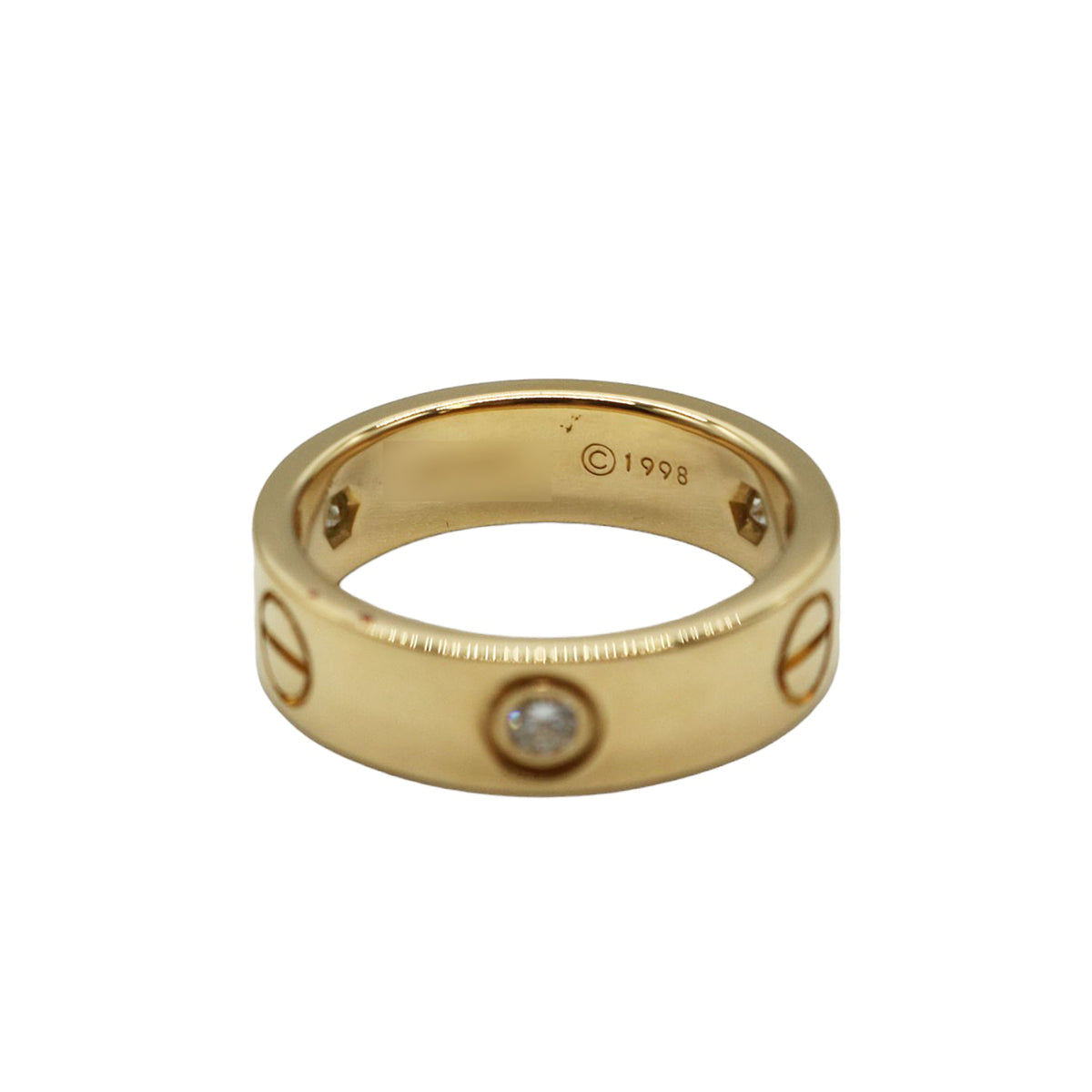 Cartier【カルティエ】<br>ラブリング 3Pダイヤ<br>K18YG<br>【USED】