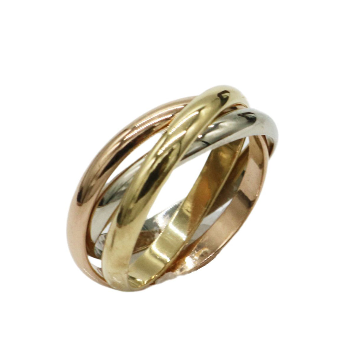 Cartier【カルティエ】<br>トリニティ リング<br>K18YG/K18PG/K18WG<br>【USED】