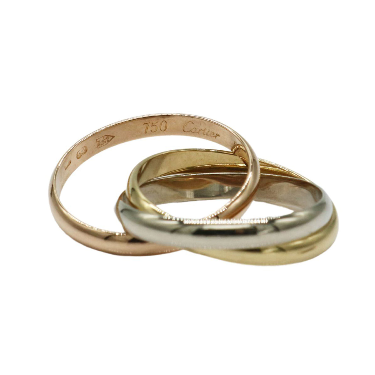 Cartier【カルティエ】<br>トリニティ リング<br>K18YG/K18PG/K18WG<br>【USED】