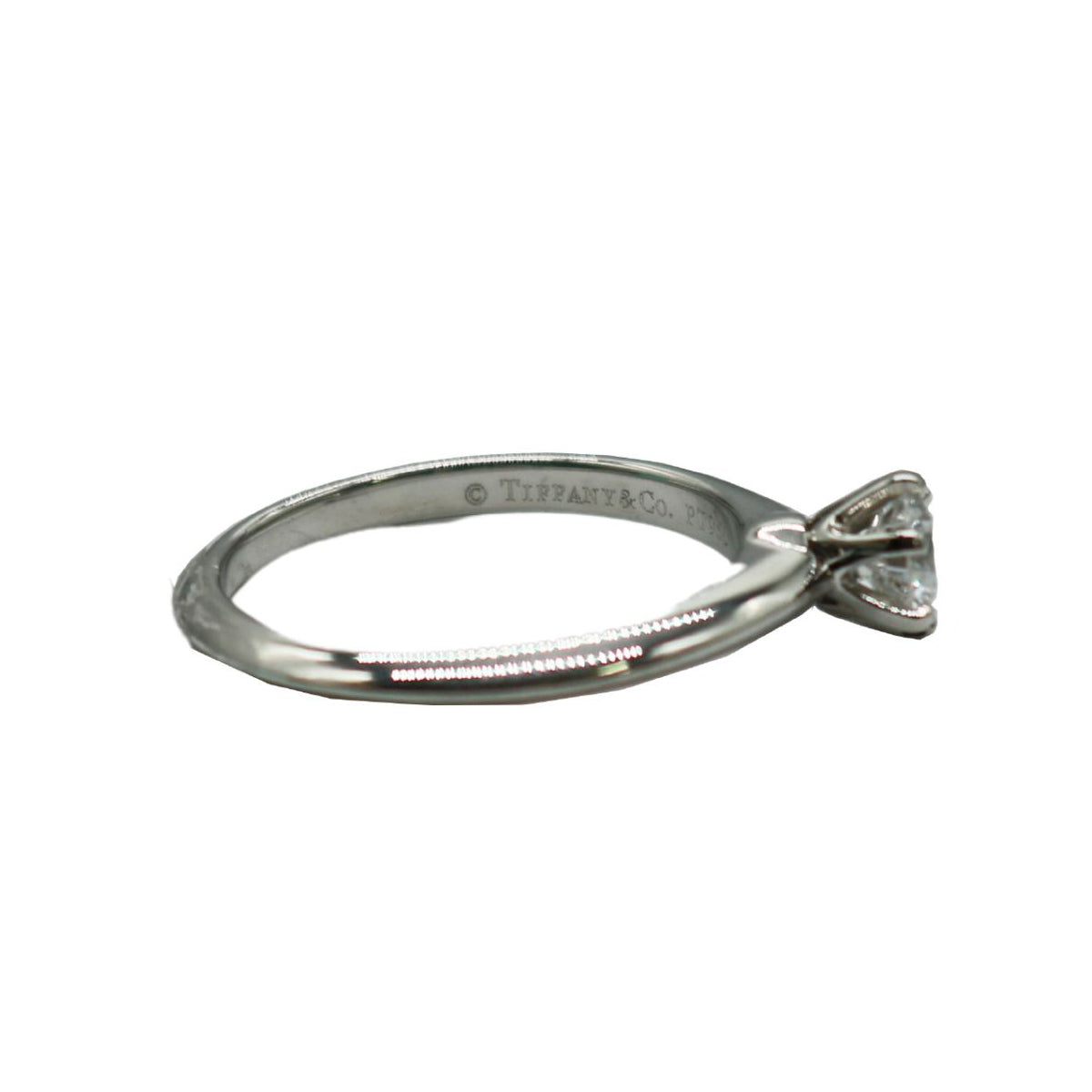 一粒ダイヤリング <br>PT950/D0.38ct<br>【USED】