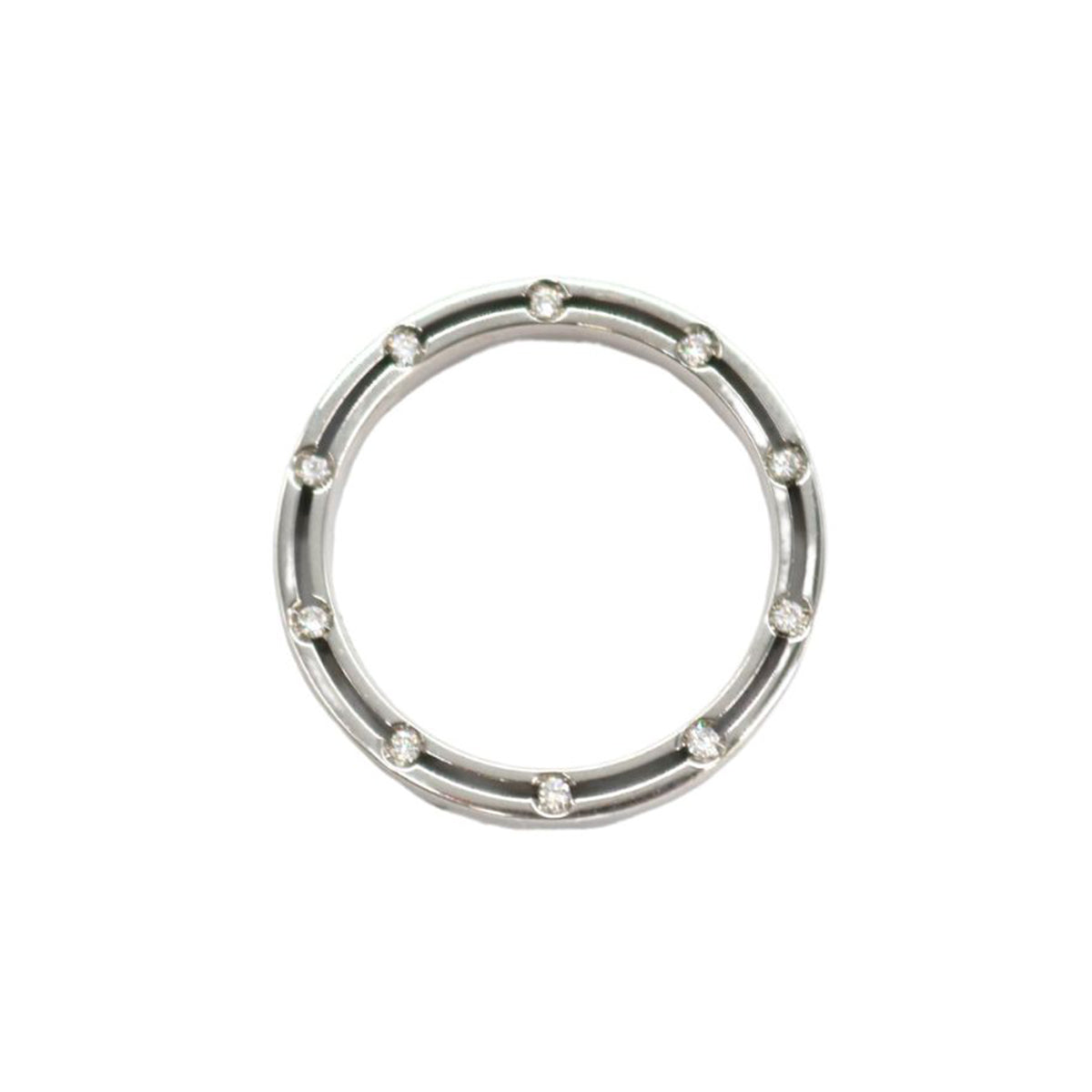 Dサイドコレクション<br>ブラッド・ピット コラボリング<br>ダイヤモンドK18WG<br>【USED】