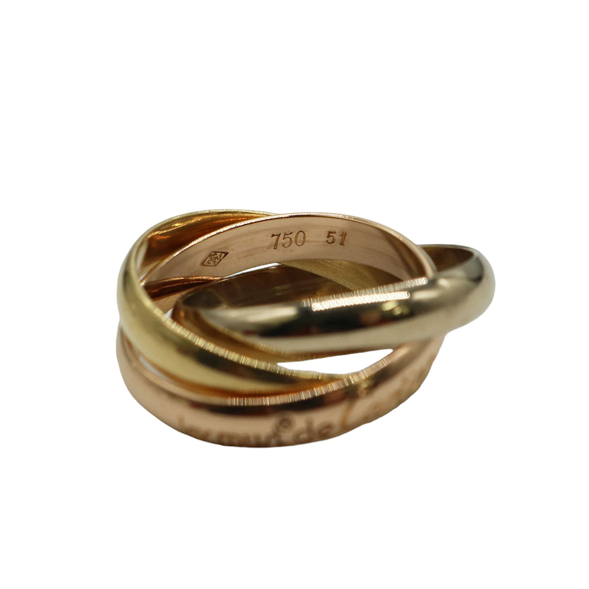 Cartier【カルティエ】<br>トリニティ リング<br>K18YG K18PG K18WG<br>4007898351<br>【USED】