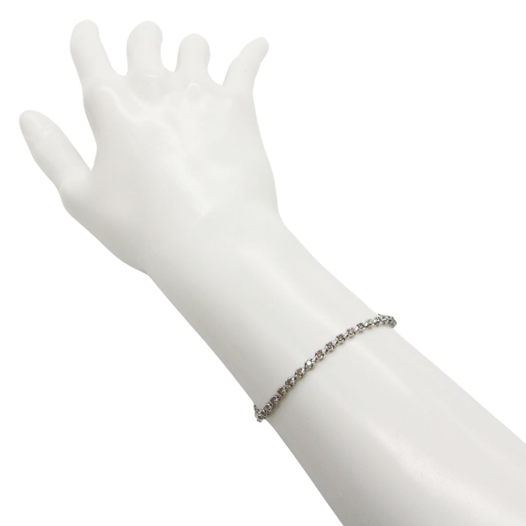 ORIGINAL JEWELRY<br>【オリジナルジュエリー】<br>K18WG D1.00ct<br>ダイヤモンド テニスブレスレット<br>【NEW】