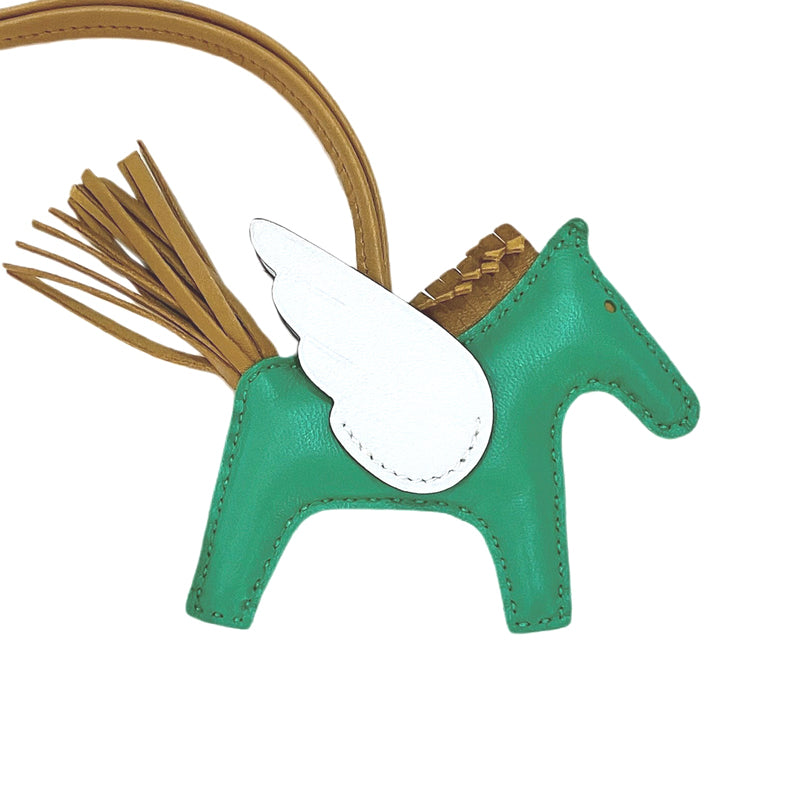 HERMES エルメス アニョーミロ ロデオペガサスPM ミント/ブルーブリュム/セサミ【USED】