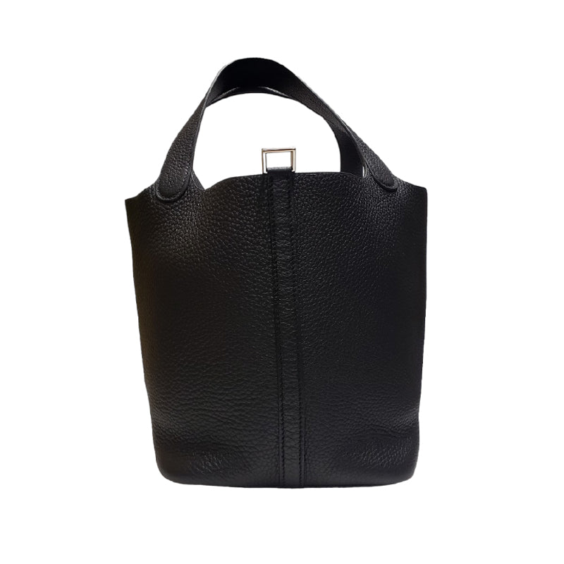 エルメス トリヨンクレマンス ピコタンロックMM ブラック シルバー金具