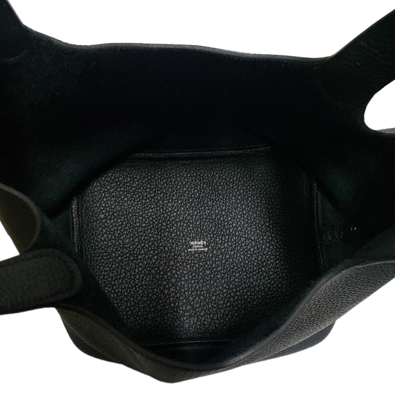 エルメス トリヨンクレマンス ピコタンロックMM ブラック シルバー金具