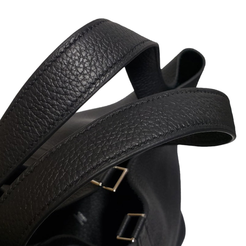 エルメス トリヨンクレマンス ピコタンロックMM ブラック シルバー金具