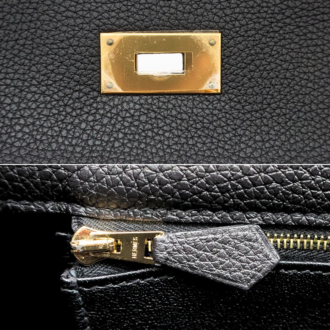 ケリー 40<br>トゴ<br>ブラック/ゴールド金具<br>【USED】