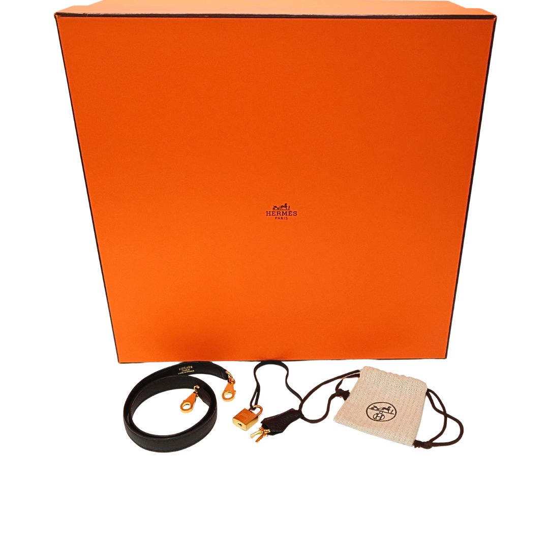 ケリー 40<br>トゴ<br>ブラック/ゴールド金具<br>【USED】