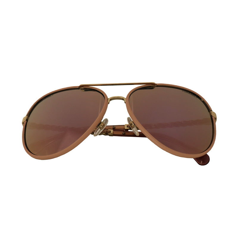 パイロットシェイプ<BR>チェーンサングラス<br>【USED】