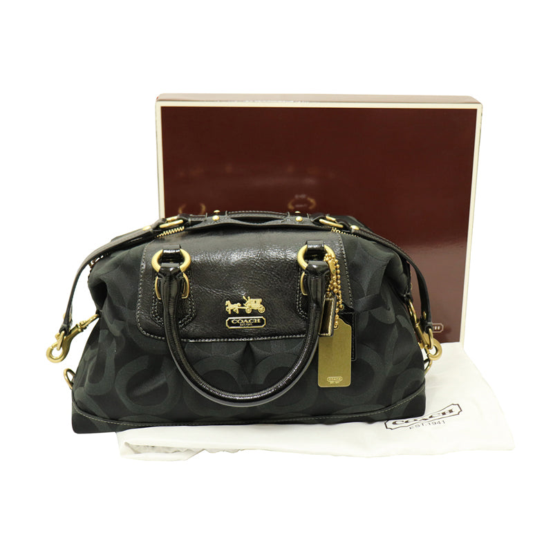 COACH コーチ マディソンオプアートサブリナ バッグ ブラック 12947 