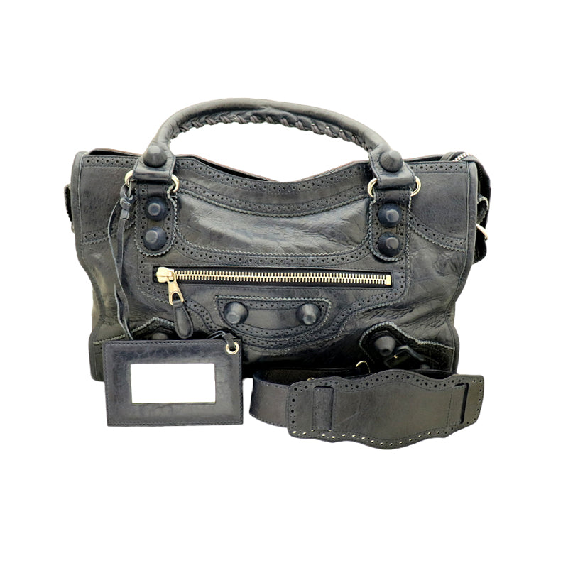 BALENCIAGA バレンシアガ ジャイアント シティ バッグ 204529 ネイビー 