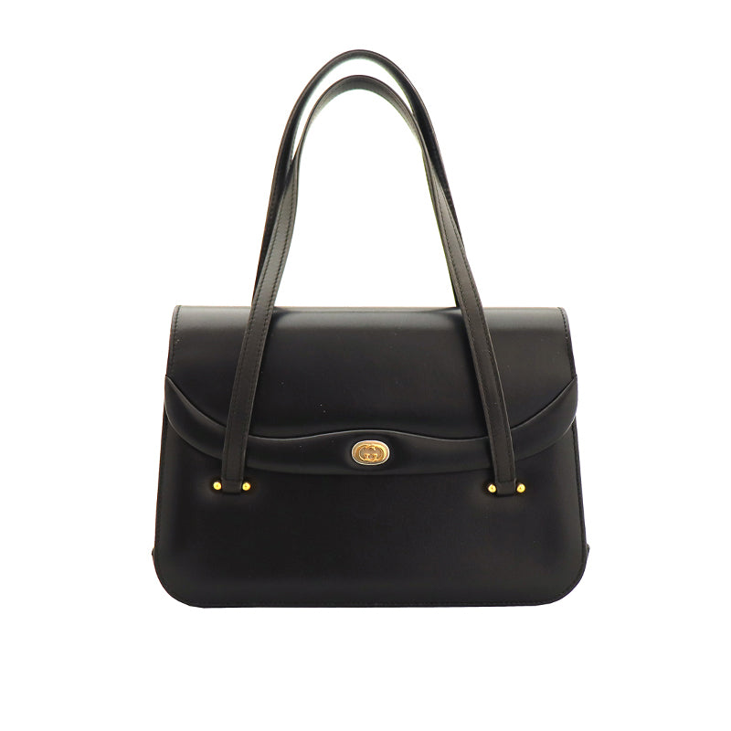 ハンドバッグ<BR>ブラック<BR>【USED】