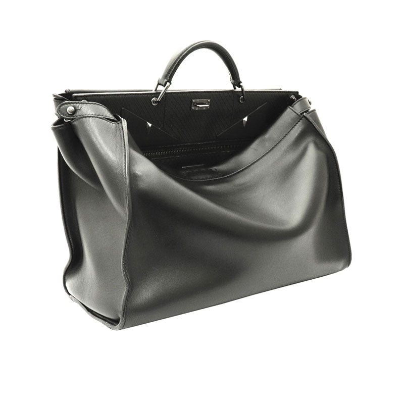 FENDI【フェンディ】<br>ピーカブー モンスターアイ<br>別売りショルダーストラップセット<br>7VA388 9A0 F01FT<br>レザー×パイソン【NEW】