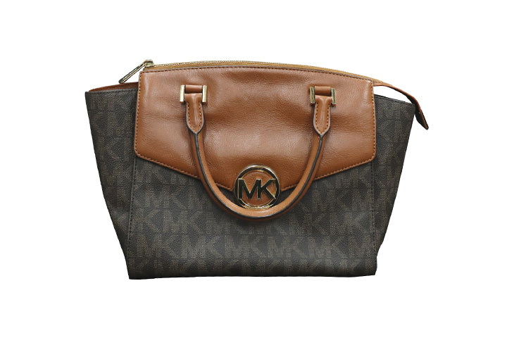 MICHAEL KORS マイケルコース<BR>MKモノグラム<BR>ハンドバッグ<BR>【USED】