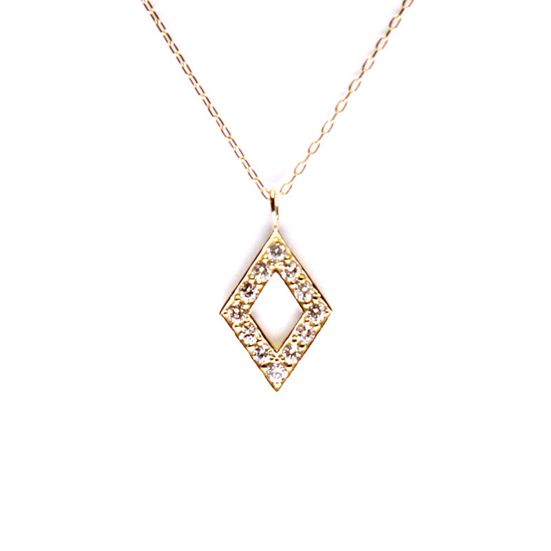 ORIGINAL JEWELRY<br>【オリジナルジュエリー】<br>K18YG/D0.10ct<br>ダイヤモチーフ ダイヤモンドネックレス<br>【NEW】