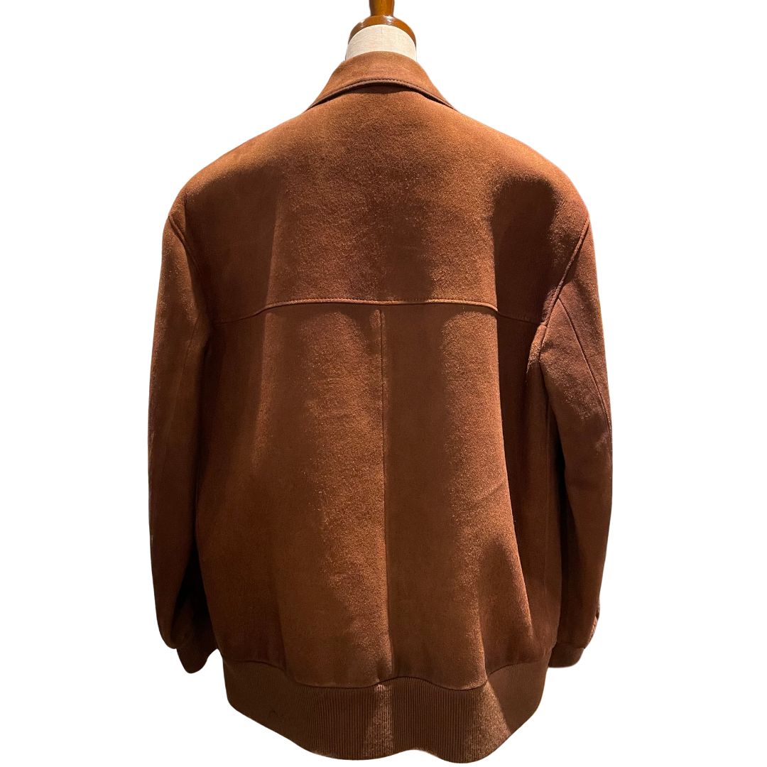 オーバーサイズ<br>スエード ジャケット<br>ブラウン<br>【NEW】