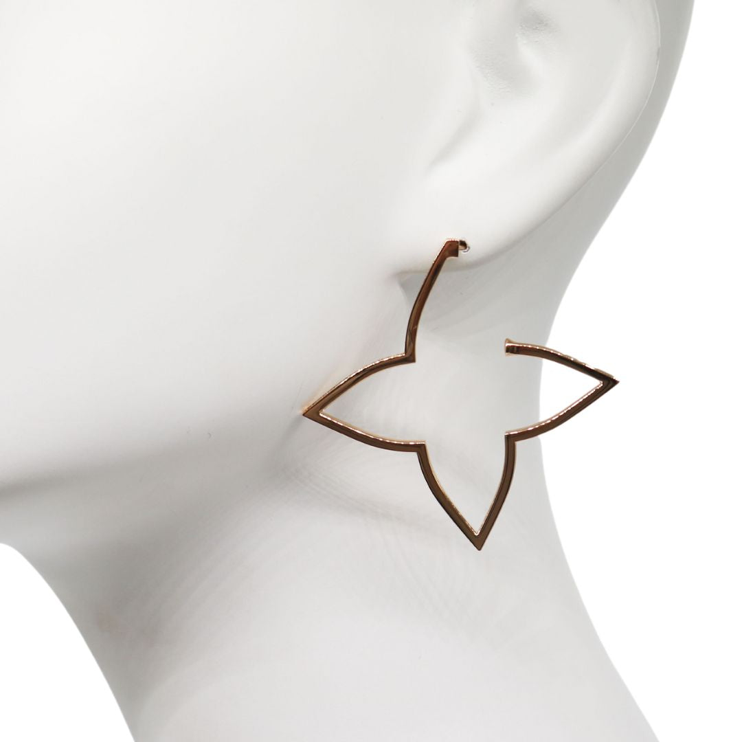 LOUIS VUITTON【ルイヴィトン】<br>XLフープピアス オンブレ ブロッサム<br>ピンクゴールド/ダイヤモンド<br>Q06969<br>【未使用品】