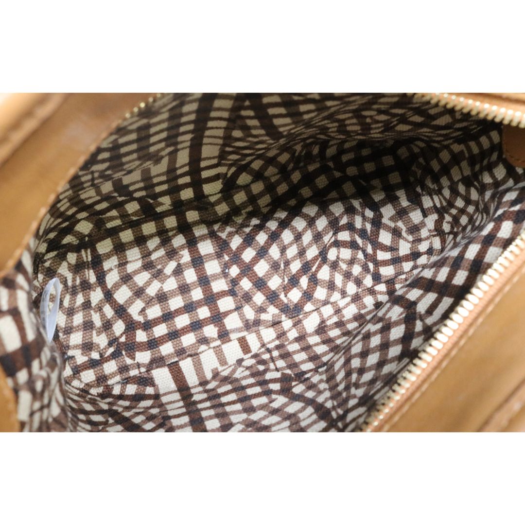 2WAY ショルダーバッグ<br>PVC<br>ブラウンベージュ<br>【USED】