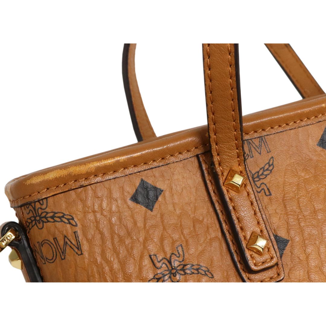 2WAY ショルダーバッグ<br>PVC<br>ブラウンベージュ<br>【USED】