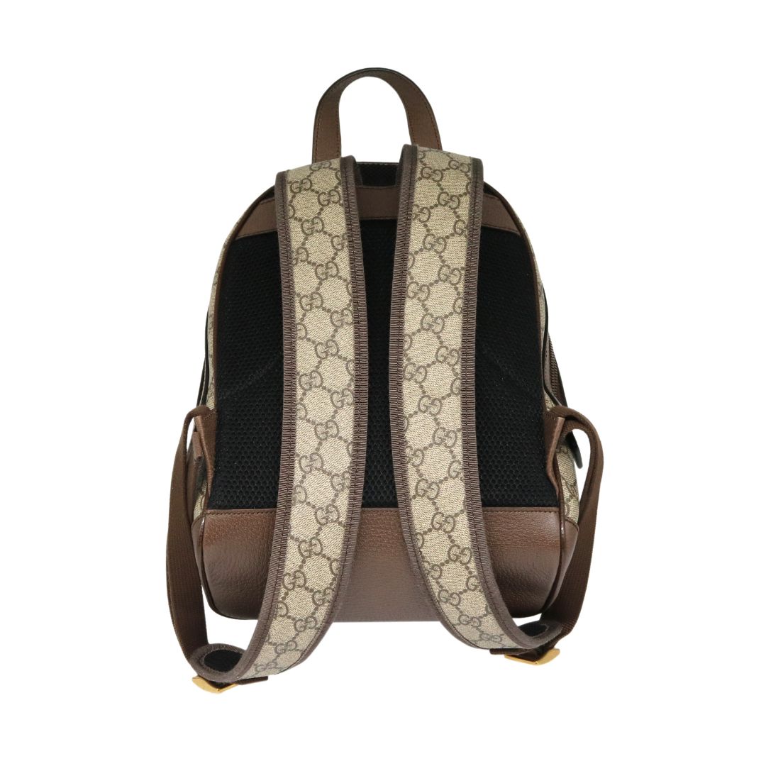 オフディア GG<br>スモール バックパック<br>ベージュ/エボニーGGスプリーム<br>ゴールド金具【USED】