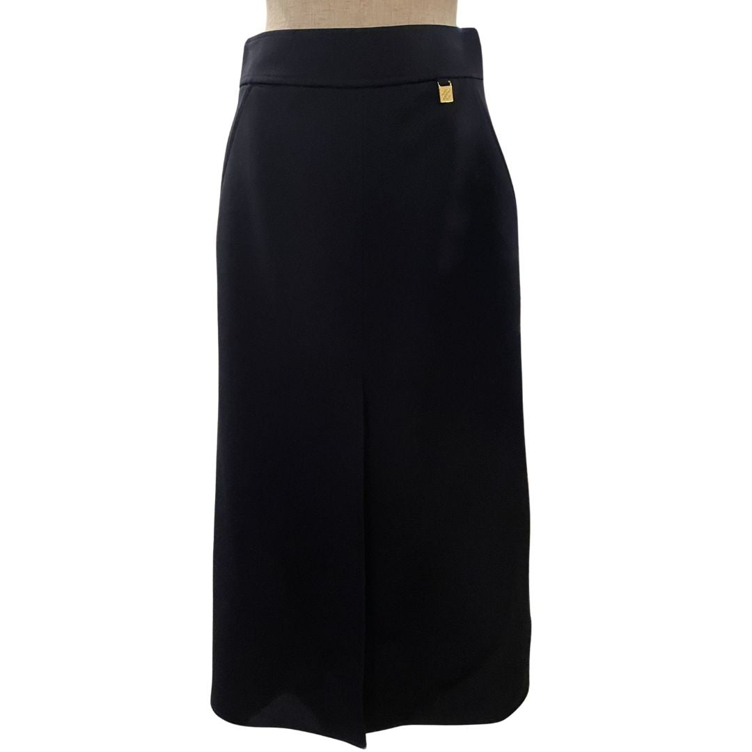 ロングスカート<br>ネイビー<br>【未使用品】